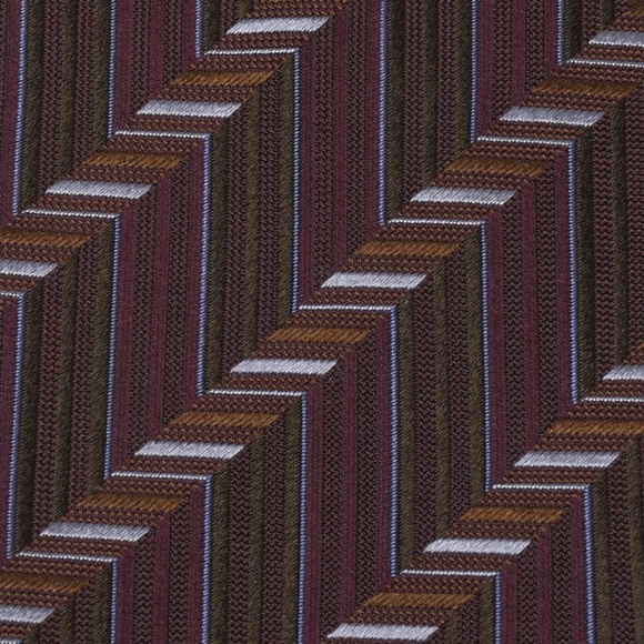 BRIONI Silk Dégradé Tie in Purple/Brown Made in Italy - Picture 3 of 4